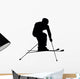 Skiing Silhouette Wall Decal
