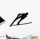 Skiing Silhouette Wall Decal