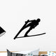Skiing Silhouette Wall Decal