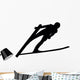 Skiing Silhouette Wall Decal