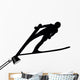 Skiing Silhouette Wall Decal