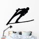 Skiing Silhouette Wall Decal