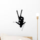 Skiing Silhouette Wall Decal