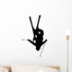 Skiing Silhouette Wall Decal