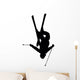 Skiing Silhouette Wall Decal