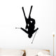 Skiing Silhouette Wall Decal