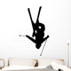 Skiing Silhouette Wall Decal