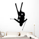Skiing Silhouette Wall Decal