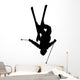 Skiing Silhouette Wall Decal