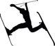 Skiing Silhouette Wall Decal