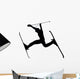 Skiing Silhouette Wall Decal