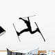 Skiing Silhouette Wall Decal