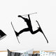 Skiing Silhouette Wall Decal