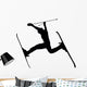 Skiing Silhouette Wall Decal