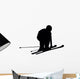 Skiing Silhouette Wall Decal