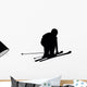 Skiing Silhouette Wall Decal