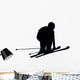 Skiing Silhouette Wall Decal