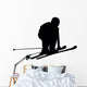 Skiing Silhouette Wall Decal