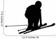 Skiing Silhouette Wall Decal