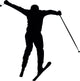 Skiing Silhouette Wall Decal