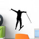 Skiing Silhouette Wall Decal