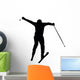 Skiing Silhouette Wall Decal
