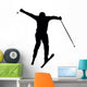 Skiing Silhouette Wall Decal