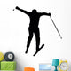 Skiing Silhouette Wall Decal