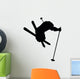 Skiing Silhouette Wall Decal