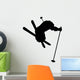 Skiing Silhouette Wall Decal