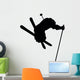 Skiing Silhouette Wall Decal
