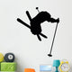 Skiing Silhouette Wall Decal