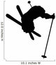 Skiing Silhouette Wall Decal
