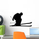 Skiing Silhouette Wall Decal