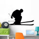 Skiing Silhouette Wall Decal