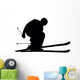 Skiing Silhouette Wall Decal