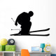 Skiing Silhouette Wall Decal
