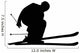 Skiing Silhouette Wall Decal