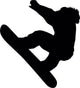 Snowboarding Silhouette Wall Decal