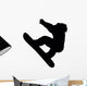 Snowboarding Silhouette Wall Decal