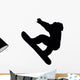 Snowboarding Silhouette Wall Decal