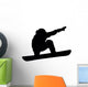 Snowboarding Silhouette Wall Decal