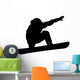 Snowboarding Silhouette Wall Decal