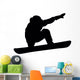 Snowboarding Silhouette Wall Decal