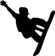 Snowboarding Silhouette Wall Decal