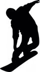 Snowboarding Silhouette Wall Decal