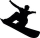 Snowboarding Silhouette Wall Decal