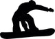 Snowboarding Silhouette Wall Decal