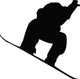 Snowboarding Silhouette Wall Decal