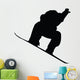 Snowboarding Silhouette Wall Decal
